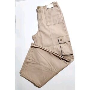 a.n.a  Womens Size 18 Wide Leg, Highest-Rise  Khaki Pants.